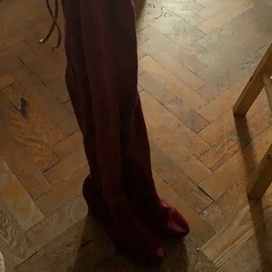 Thigh Heel burgundy